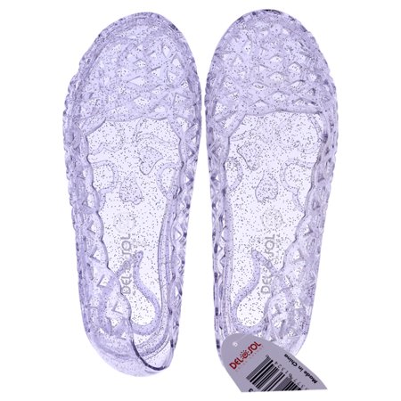 Heart Sole Girl Jellies Shoes - 13 Purple by DelSol for Kids - 1 Pair Shoes