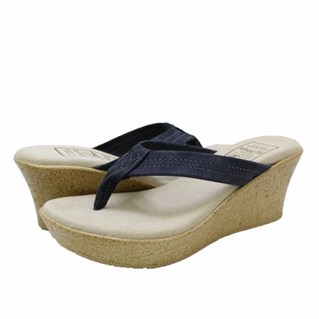 Island Slipper Women s Suede Thong Wedge Sandals P523