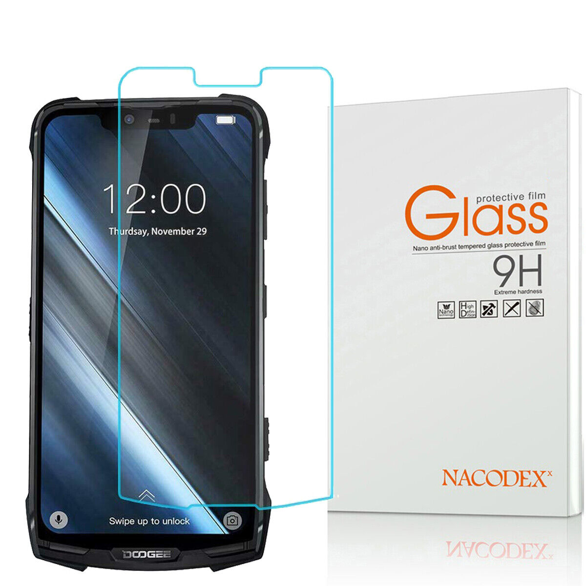 Nacodex For Doogee S90 / S90 Pro / S90C Tempered Glass Screen Protector