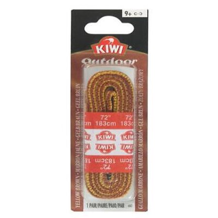 3Pc Kiwi Outdoor 72 in. Gold & Brown Boot Laces
