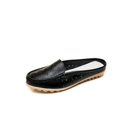 Avamo Lady Casual Lightweight Slip On Slide Sandals Comfortable Non-slip Closed Toe Slides