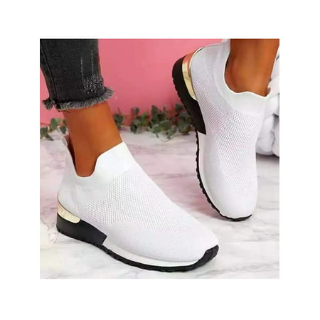 Avamo Women Lady Sock Shoes Casual Sneakers Slip On Shoes Trainers Sport Sneakers