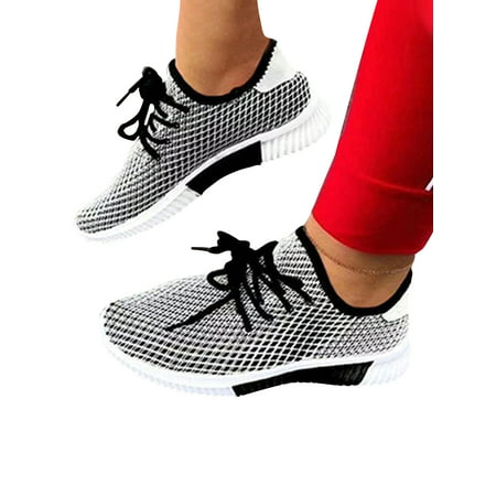 Avamo Women s Lady Sneakers Jogging Running Shoes Sneakers Mesh Casual Athletic