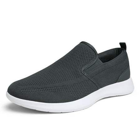 Bruno Marc Mens Fashion Loafers Comfort Knit Slip on Walking Casual Shoes EQUALMAN-1 GREY Size 7.5