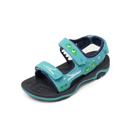 Dream Pairs Boys Girls Cute Open-Toe Sandals Summer Outdoor Quick Drying Sport Sandals SDAS226K BLUE/CROCODILE Size 7 Toddler