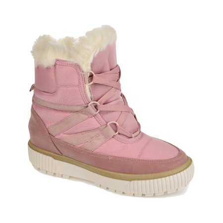 Journee Collection Womens Slope Winter & Snow Boots Pink 10 Medium (B M)