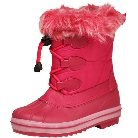 NORTY Girls Child Female Winter Boots Fur Lined Snow Boots 11 Little Kid