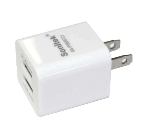 2-Port USB Home Wall Plug Charger Cell Smart Phone Tablet Dual Battery Charging