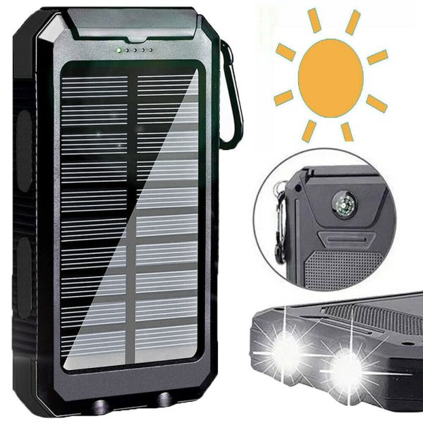 2022 Super 2000000mAh USB Portable Charger Solar Power Bank For Cell Phone