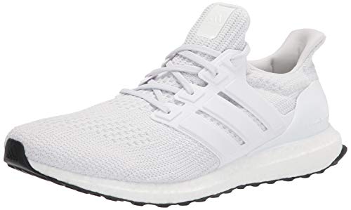 adidas mens Ultraboost 4.0 Dna Running Shoe, White/White/Black, 8 US
