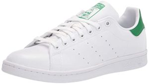 adidas Originals womens Stan Smith Sneaker, White/Green/White, 7.5 US