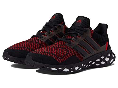 adidas Ultraboost Web Alphaskin Black/Black/Vivid Red Men's 11, Women's 12 Medium