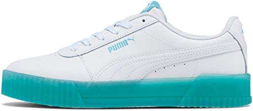 Alexander McQueen by PUMA Black Label Women's Carina Sneaker, Chrystal-Puma White-Puma White-Gulf Stream, 5.5