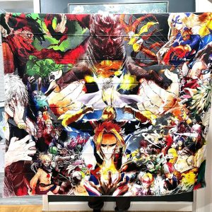 Anime Tapestry Wall Hanging for Living Room Decoration Festival Gifts 50x60in