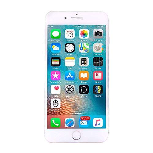 Apple iPhone 8 Plus, US Version, 64GB, Silver - Unlocked (Renewed)