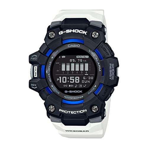 Casio Men's G-Shock G-Squad Power Trainer Digital White Strap Watch GBD-100-1A7