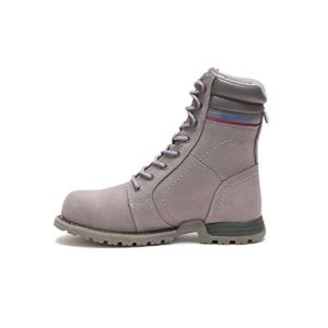 Cat Footwear Women's Echo Waterproof Steel Toe Work Boot, Frost Grey, 8.5