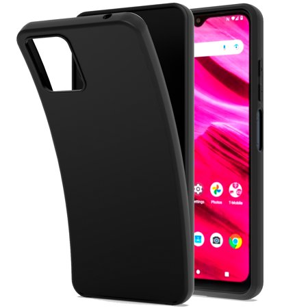 CoverON For T-Mobile Revvl 6 Pro 5G Case Flexible Slim Lightweight TPU Minimal Phone Cover Black