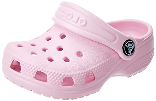 Crocs Unisex-Baby Classic Littles Clogs |Baby Shoes, Ballerina Pink, 2-3 Infant