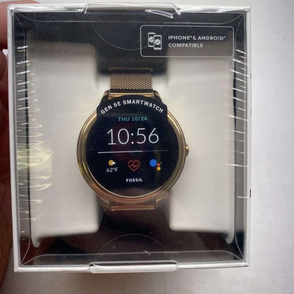 Fossil Gen 5E 42mm Stainless Steel Touchscreen Smartwatch Rose Gold New Sealed!!