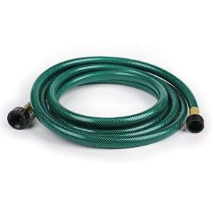 FUNJEE Outdoor Garden Hose for Lawns ,Flexible and Durable,No Leaking, Solid Brass Fitting for Household (Green, 10FT)