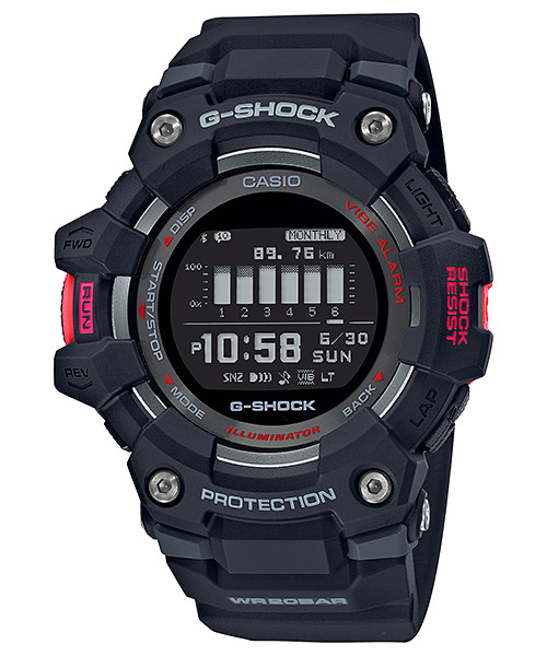 G-Shock Smart Watch GPS Fitness Bluetooth Digital Black Rubber Band G-Squad 49mm