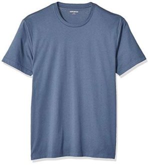 Goodthreads Men's Slim-Fit Short-Sleeve Cotton Crewneck T-Shirt, Denim, Large