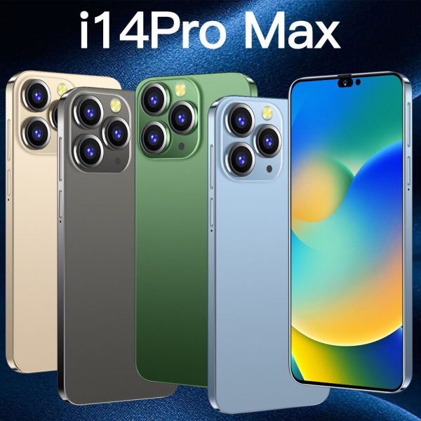 i14 PRO MAX 16GB+1TB Unlocked Android Mobile Phone 5G 6.7 inch