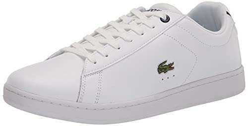 Lacoste Men's Carnaby Sneaker, White/Navy, 9