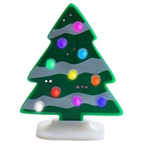 Learn to Solder Kits for Beginners - Christmas Tree LED Colorful Blink Soldering Kit | DIY Electronics Projects Practice for Adults & Kids STEM Classes & Events (Fast Flashing)