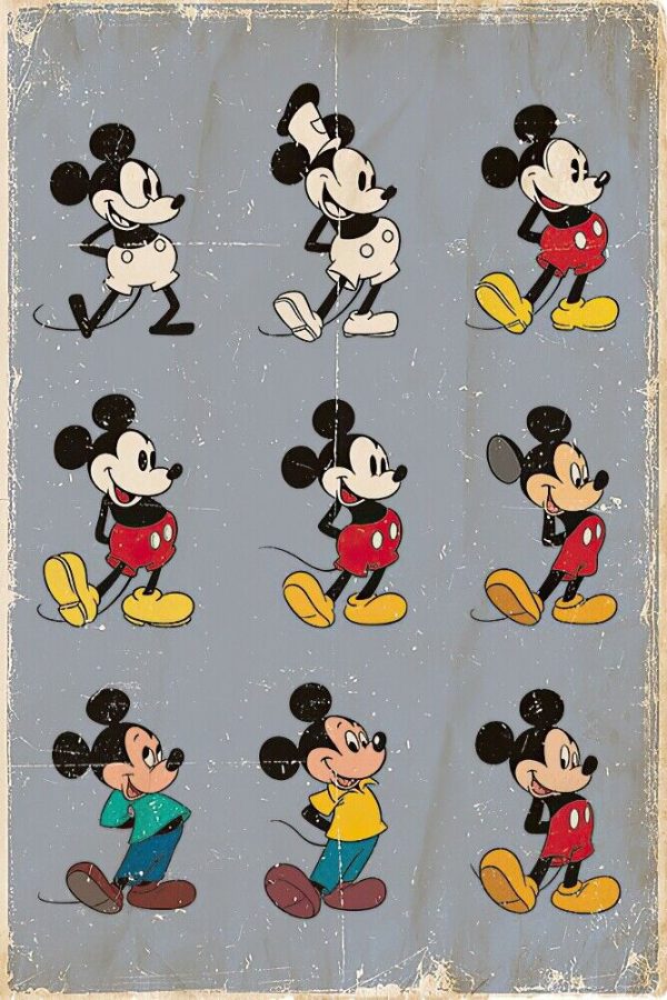 Mickey Mouse - Disney Poster / Print (The Evolution Of Mickey Mouse) (24" X 36")