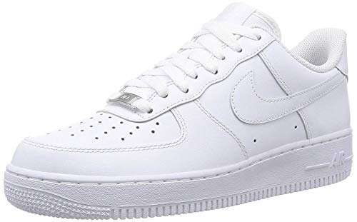 Nike Air Force 1 '07 Low Mens Basketball Shoes (Men's 11.5 Medium, White/White)