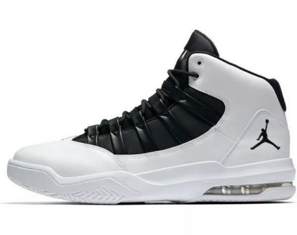 Nike Air Jordan Max Aura Basketball Shoes Black White AQ9084-100 Mens Size