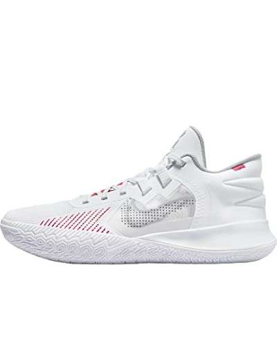 Nike Men's Kyrie Flytrap IV Basketball Shoe, White/Wolf Grey/University Red, 11