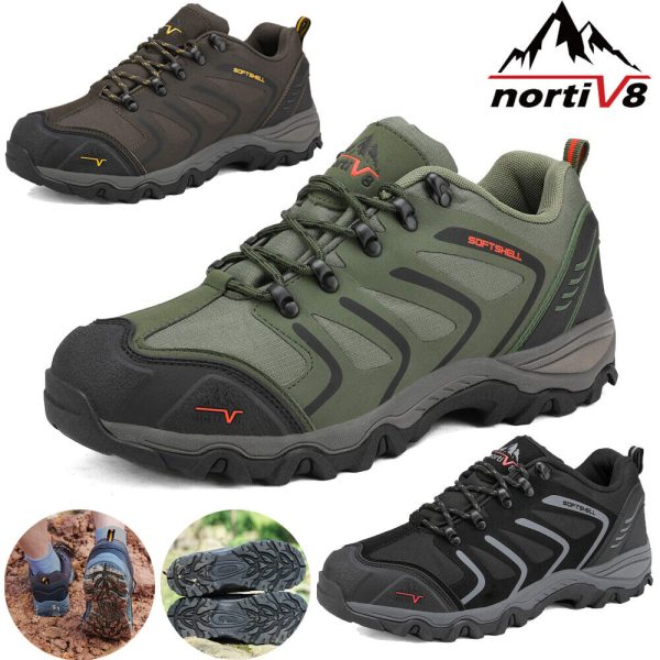 Nortiv 8 Men's Hiking Boots Waterproof Outdoor Backpacking Work Shoes US 6.5-13