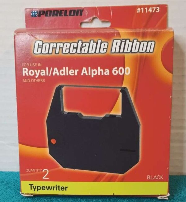Porelon Correctable Ribbon Royal/Adler Alpha 600 2-pack Item 11473