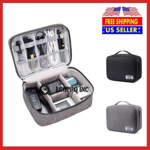 Portable Electronic Organizer Travel Cable Storage Bag Cord Case Accessories US