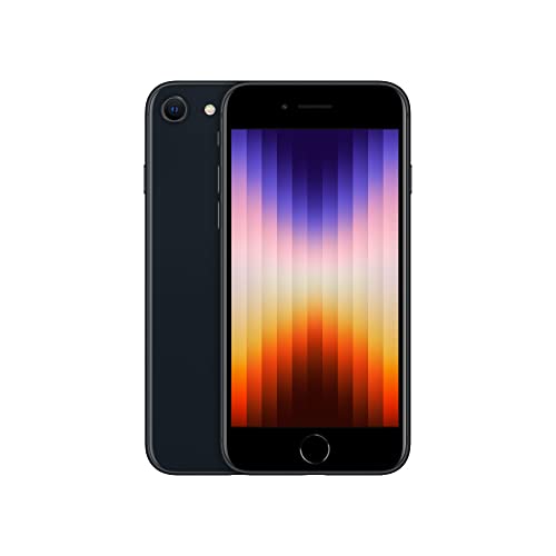 Simple Mobile Apple iPhone SE 5G (3rd Generation), 64GB, Black - Prepaid Smartphone
