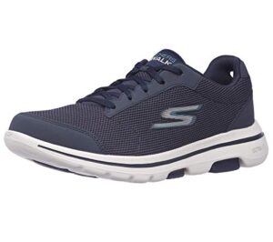 Skechers Men's Gowalk 5 Qualify-Athletic Mesh Lace Up Performance Walking Shoe Sneaker, Navy/Blue, 10.5