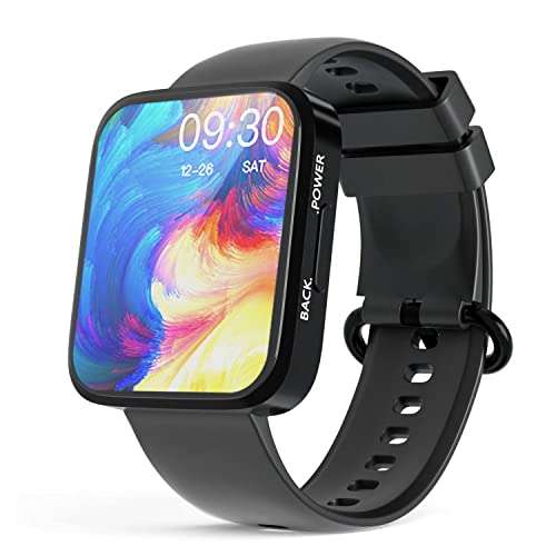 Smart Watch for Android Phones iPhone Compatible IP68 Waterproof Smartwatch Touch Screen Fitness Tracker Fitness Watch Heart Rate Monitor Blood Oxygen Smart Watches for Men Women