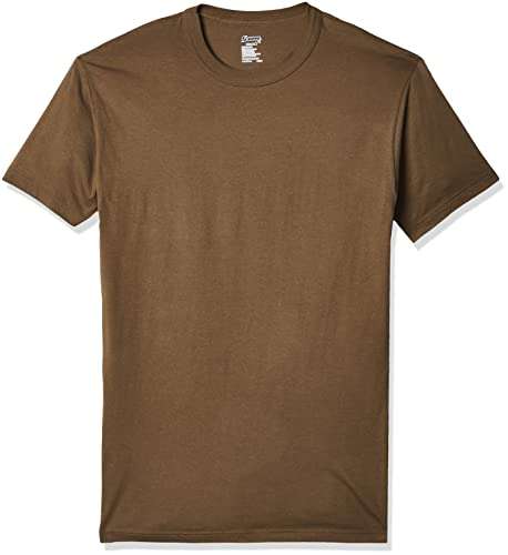 Soffe mens 3 Pack 4.3 Oz Cotton Military Tee, Woodland Brown, Large