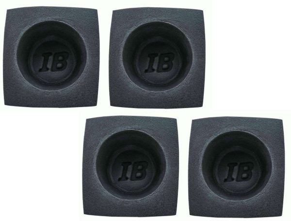 Speaker Baffles Universal 6.5" Black Round Foam Bass Reflex Acoutstic Car Audio