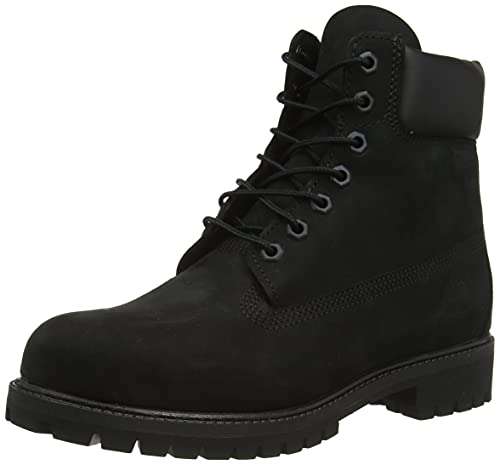 Timberland Men's 6 inch Premium Waterproof Boot Fashion, Black Nubuck, 8