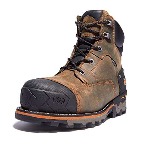 Timberland Men's Boondock 6 Inch Composite Safety Toe Waterproof 6 CT WP, Brown: Brown, 10.5