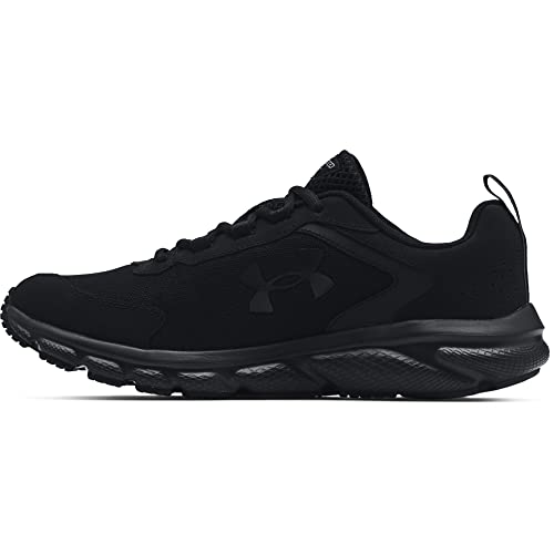 Under Armour mens Charged Assert 9 Running Shoe, Black (003 Black, 9.5 US