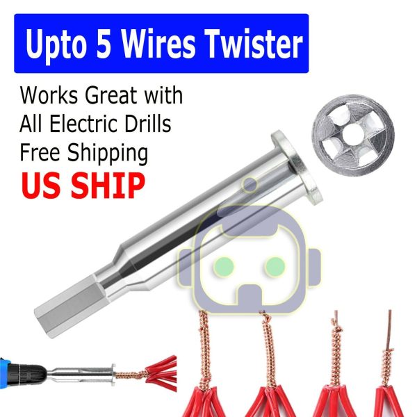 Universal Electrical Cable Twist Quick Connector Drill Bit Wire Stripper Tool