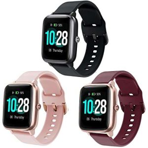 ViCRiOR Bands Compatible with 19mm ID205L Veryfitpro Smart Watch, Quick Release Soft Silicone Replacement Band for Willful YAMAY SW021 ID205L/SW025 ID205S