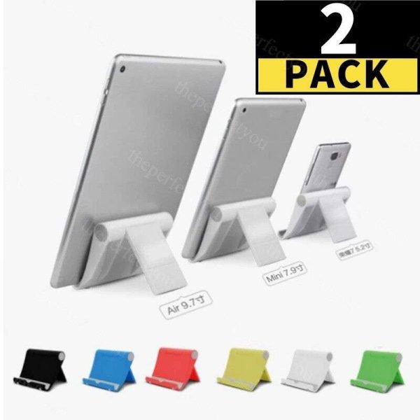 2-Pack For Universal Foldable Cell Phone Tablet Desk Stand Holder Mount Cradle