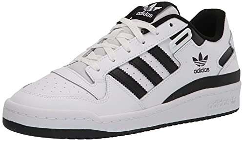 adidas Originals Men's Forum Low Sneaker, White/White/Black, 10.5