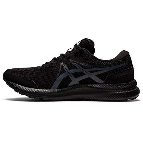 ASICS Men's Gel-Contend 7 Running Shoes, 11, Black/Carrier Grey